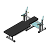 Horizontal press bench, paralympic Inter Atletika BT326