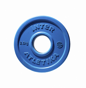 Weight plate Inter Atletika LCA030-M (2,5 kg, dark blue)