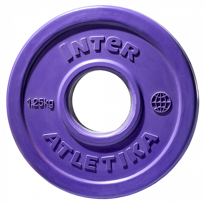 Weight plate Inter Atletika LCA029-M (1,25 kg, violet)