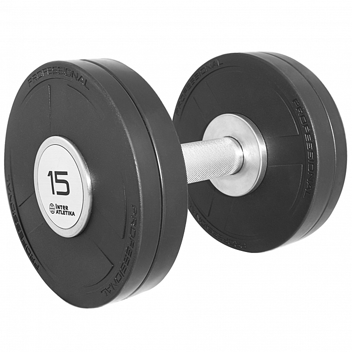 Premium Professional Dumbbell ST555.15 (chromed, 15 kg)