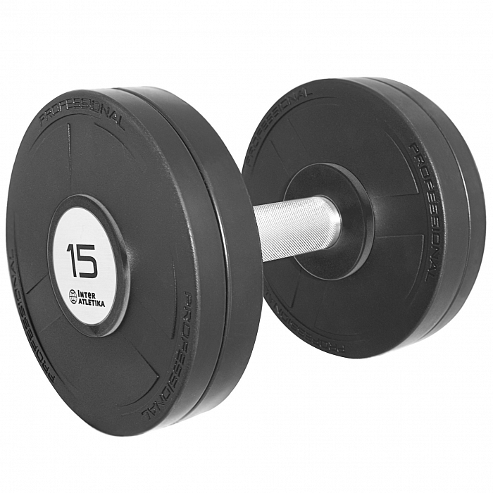 Premium Professional Dumbbell ST555.10-P (paint and varnish coating, 10 kg)