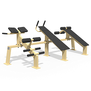 Hyperextension - Abs - Reverse Abs Inter Atletika KF816.3-123-S