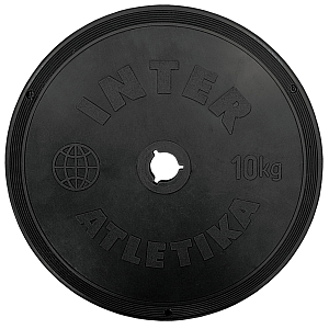 Plastic disc 10 kg (ø26 mm) Interatletika ST520.5