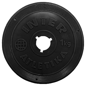 Plastic disc 1 kg (ø26 mm) Interatletika ST520.2