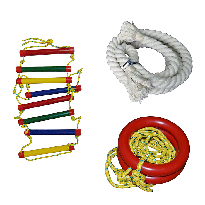 Rope 2.2m, Gymnastic rings, Rope ladder Interatletika ST020.123