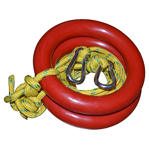 Gymnastic rings with carabiner Interatletika ST020.2-K
