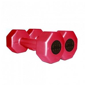 Colored plastic dumbbells - 2kg Interatletika ST560.2-2