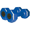 Colored plastic dumbbells - 1kg Interatletika ST560.1-1