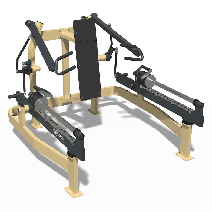 Shoulder press inclusive Inter Atletika KF802.1ZEC, zinc-plated